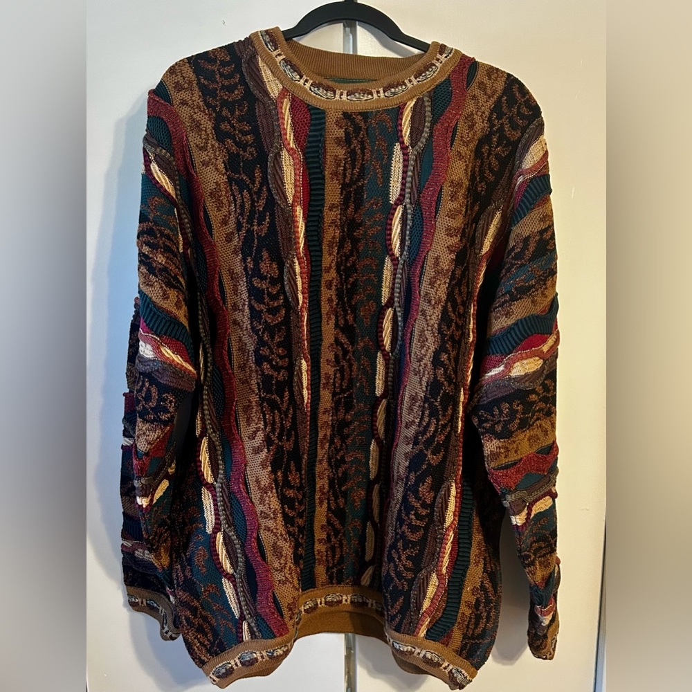 Vintage Tundra Colorful Knit Sweater XL